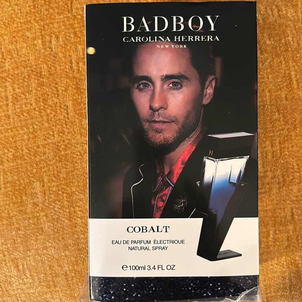 Carolina Herrera Bad Boy Cobalt 3.4 oz. Eau de Parfum Spray.